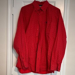 Mens Dark Salmon Cinch Button up